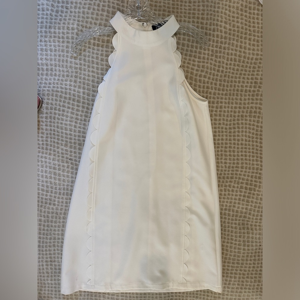 fab'rik White Halter Sheath Dress